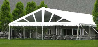 Gable end frame tent rental from Amerevent.
