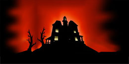 HAUNTED HOUSE ON THE HILL BACKDROP